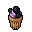 blueberry cupcake